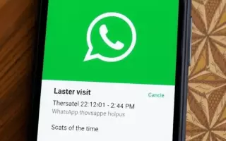 Почему не видно время последнего визита в WhatsApp и как это исправить